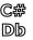 C#
Db
